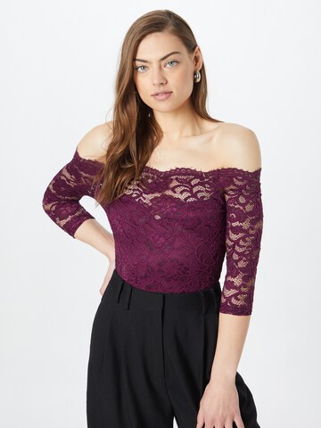 Coast Blouse Bodysuit in Purple: front