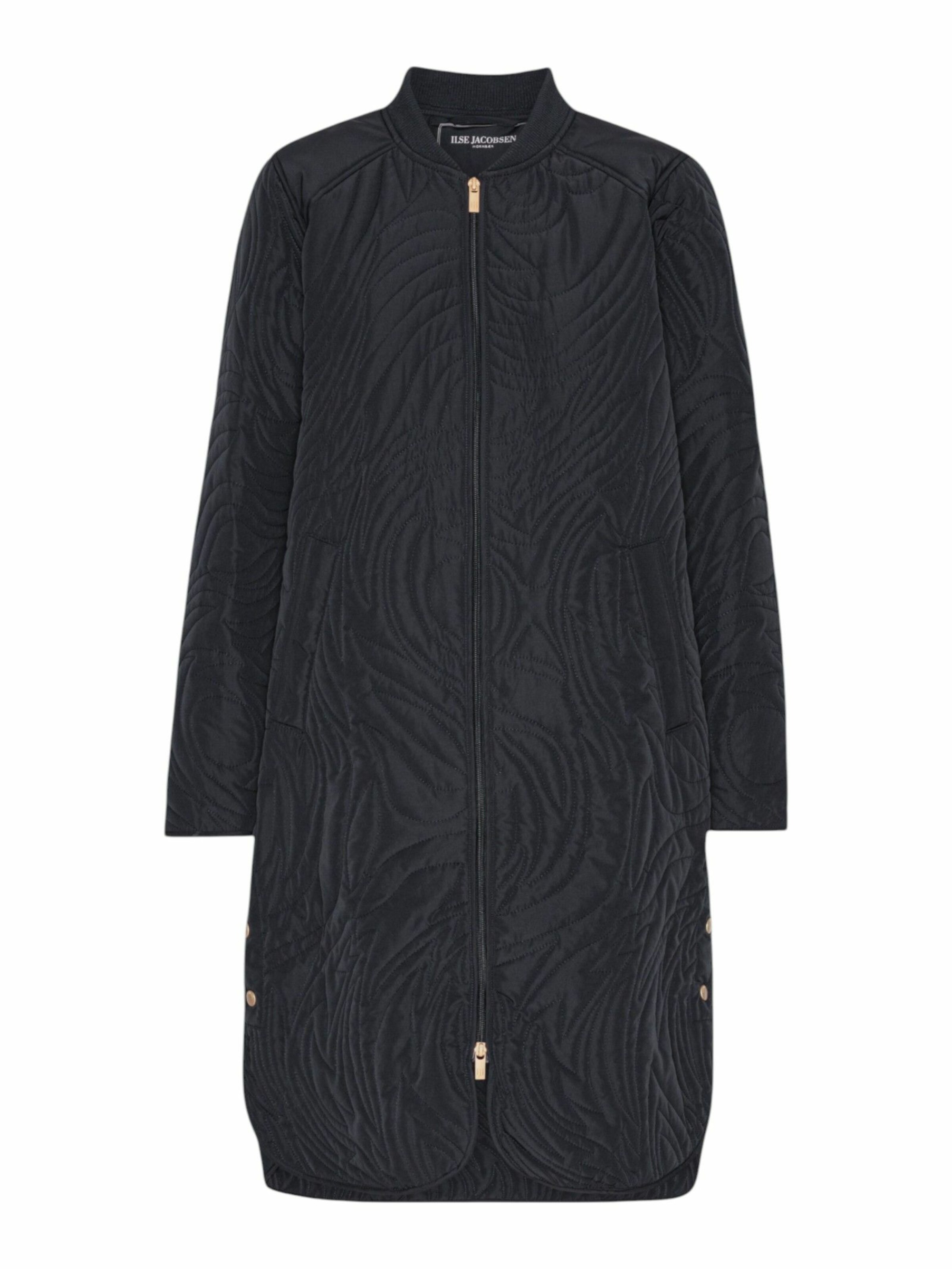 ILSE JACOBSEN Steppmantel 'DUNE06' in Blau: Vorderseite