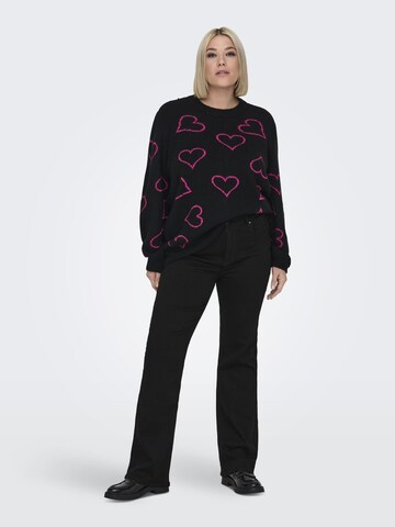ONLY Carmakoma Flared Jeans 'CARWilly' in Black