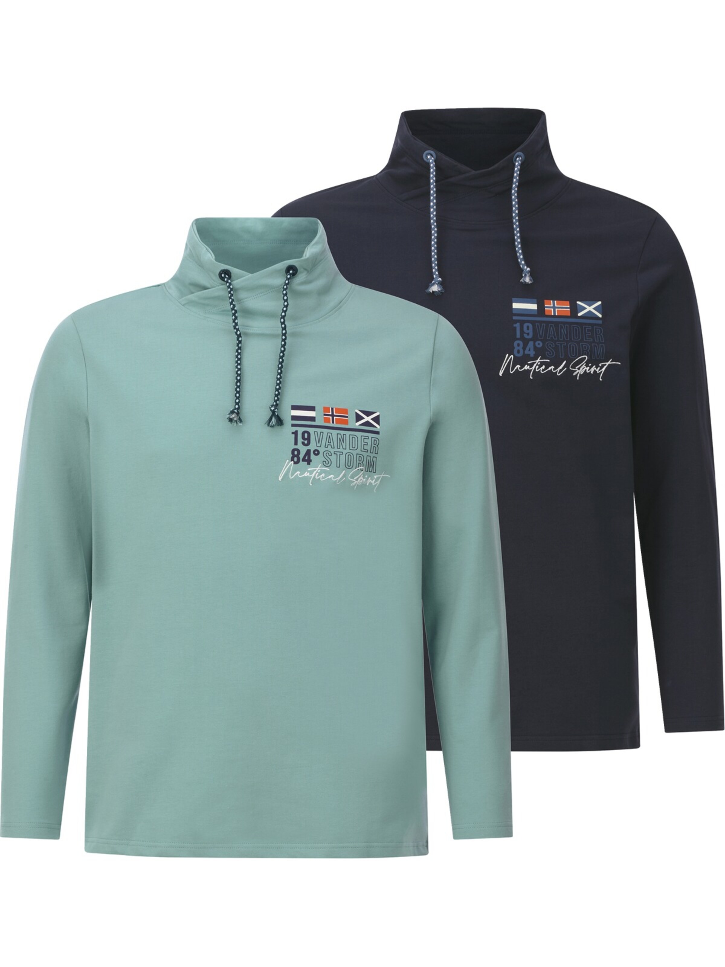 Jan Vanderstorm Sweatshirt 'Larsvik' in Blau: Vorderseite