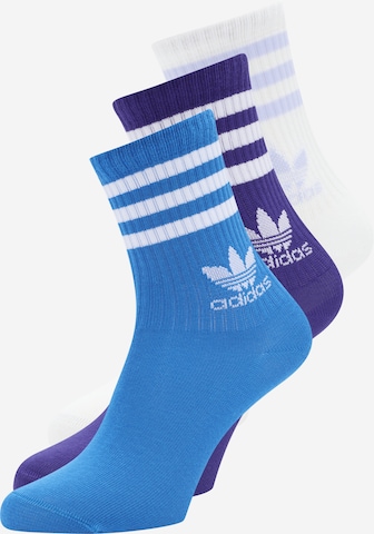 Șosete de la ADIDAS ORIGINALS pe albastru: față