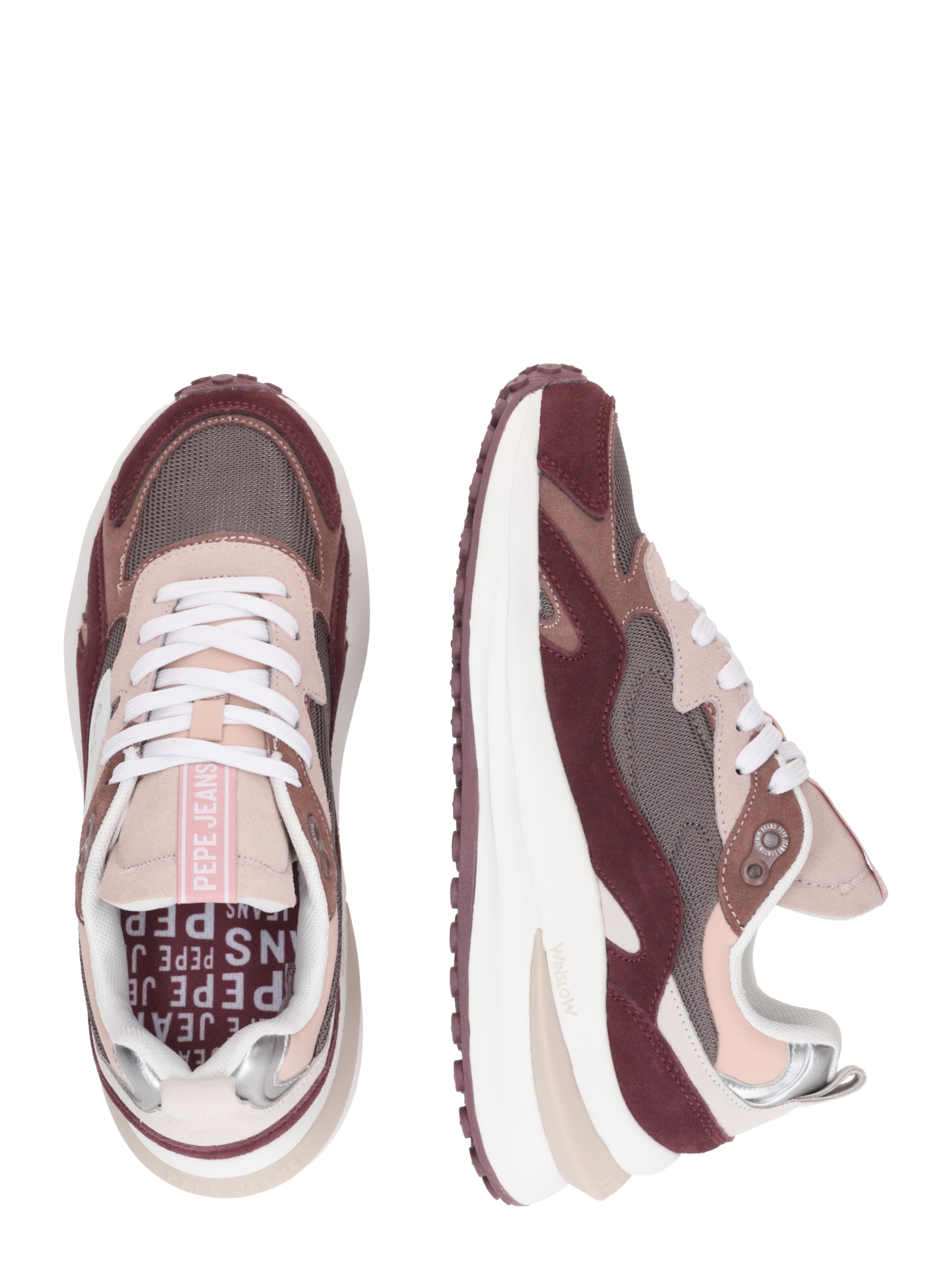 Baskets basses 'WINSLOW URBAN' Pepe Jeans en violet : sur le côté