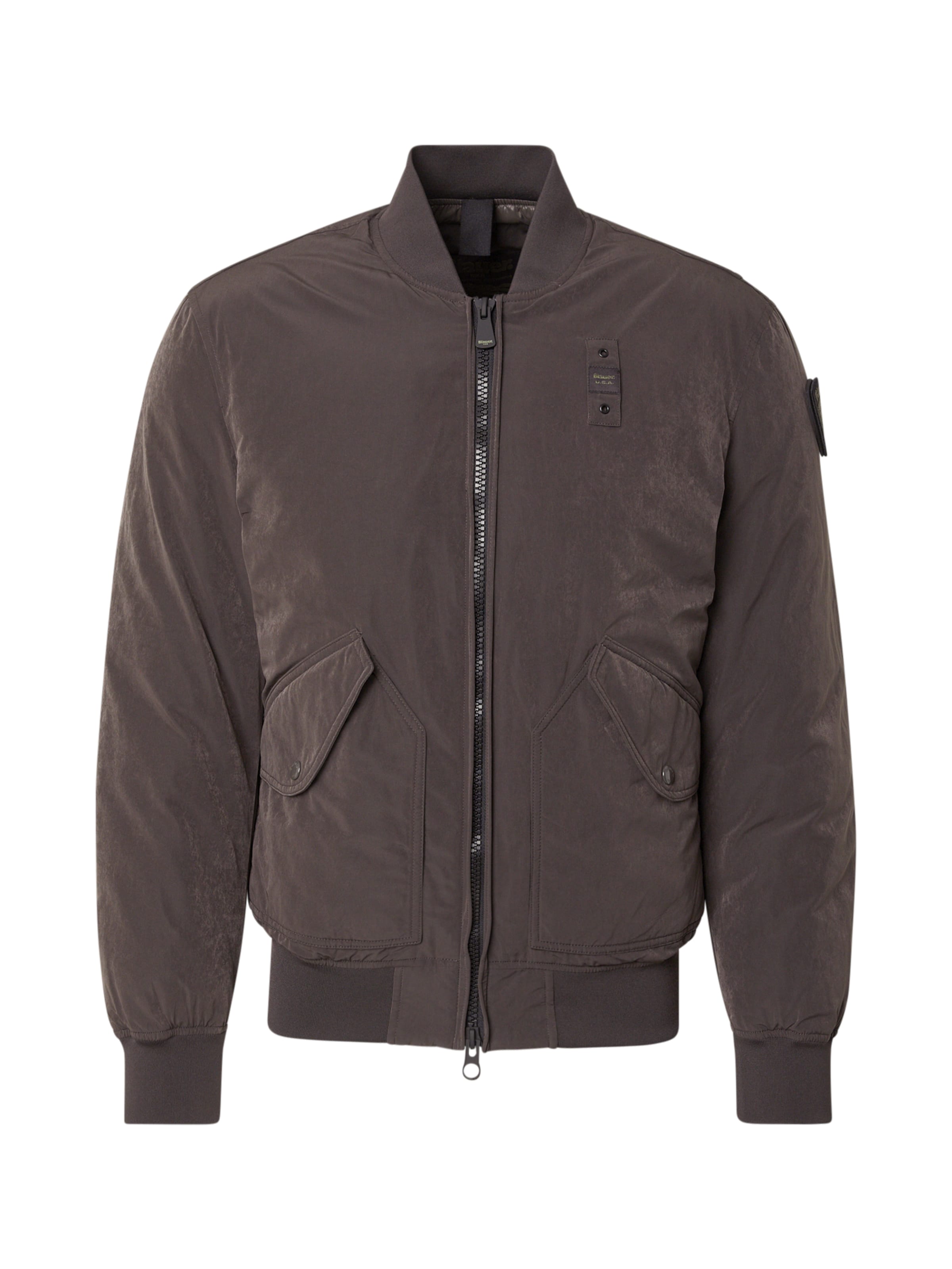 Blauer.USA Φθινοπωρινό και ανοιξιάτικο μπουφάν 'ARGUS' σε μαύρο: μπροστά