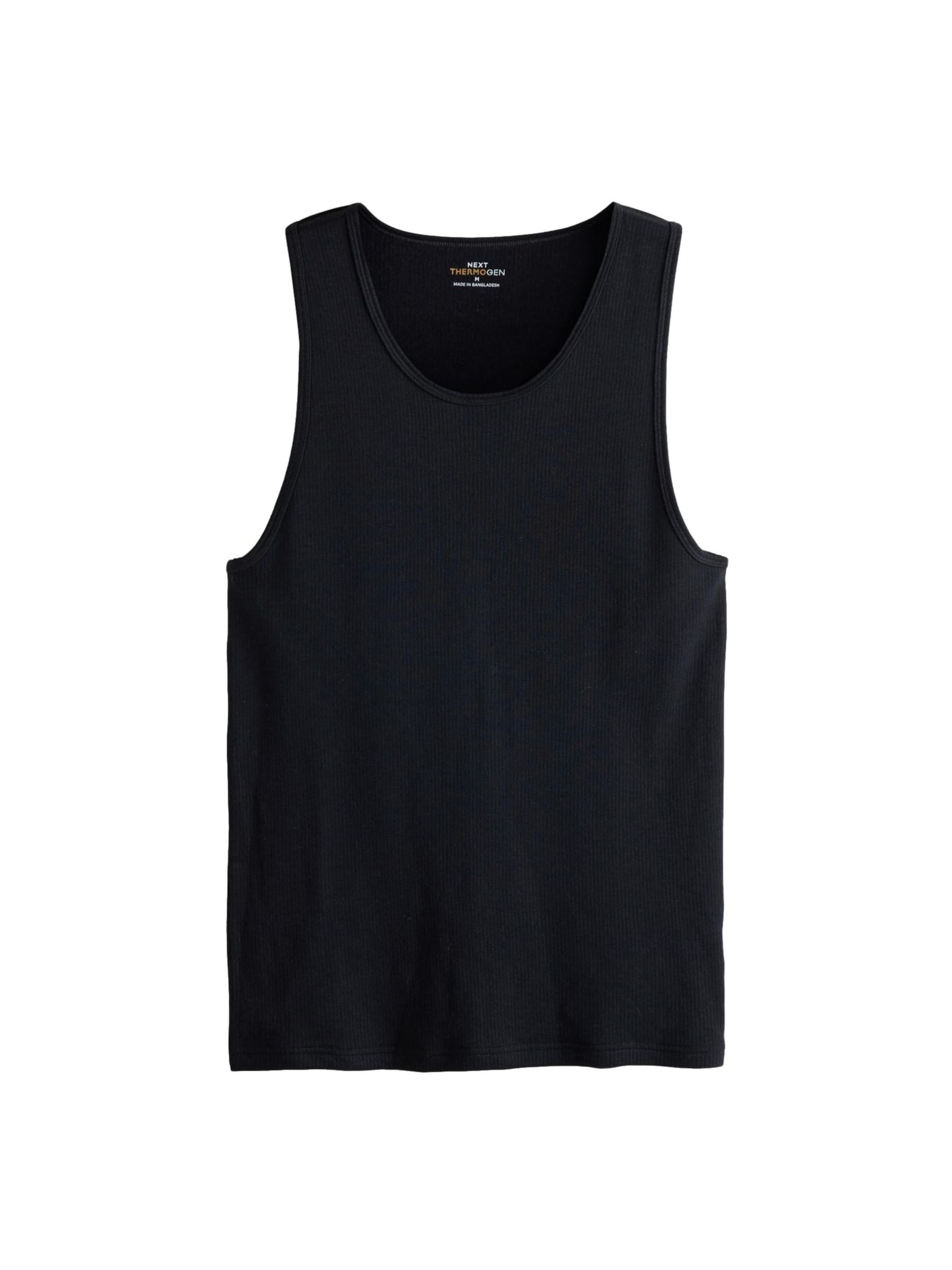 Next Нательная майка в Черный: спереди