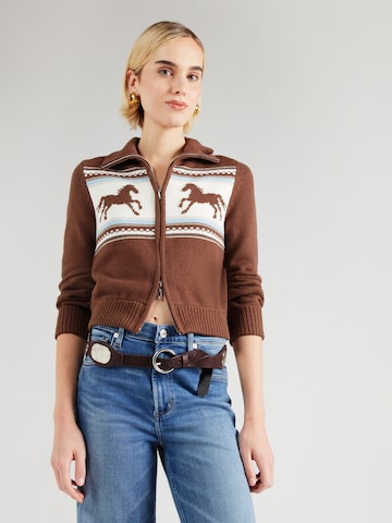 Abercrombie & Fitch Kardigan w kolorze brązowy: przód
