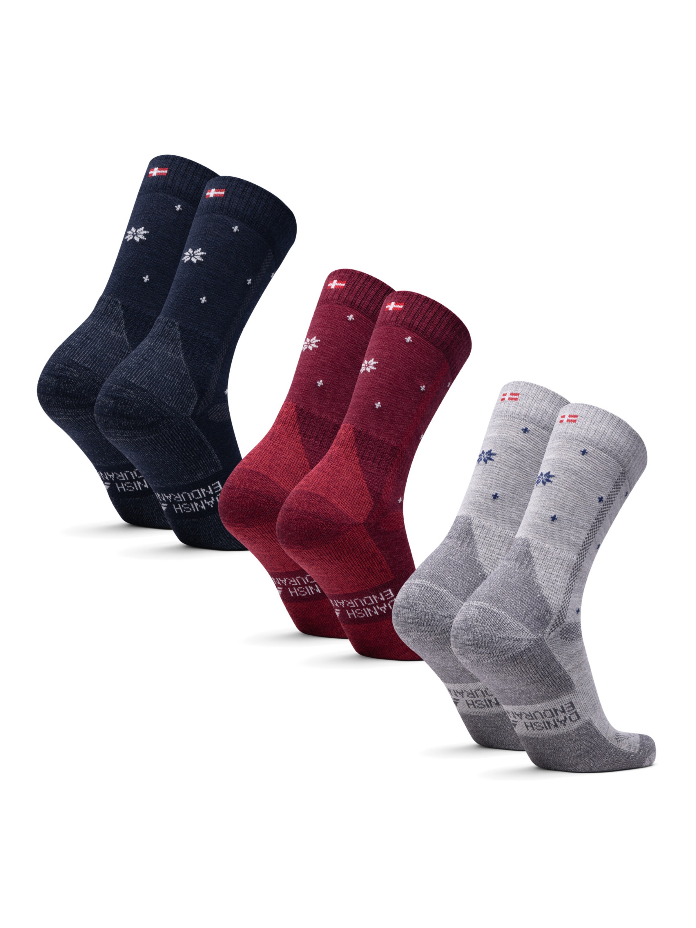 DANISH ENDURANCE Sports socks 'Classic Hiking Crew' in Blue