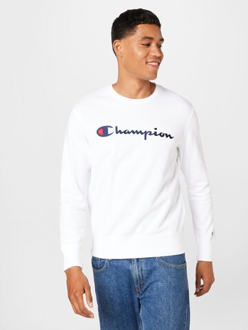 Champion Authentic Athletic Apparel Sweatshirt in White: front