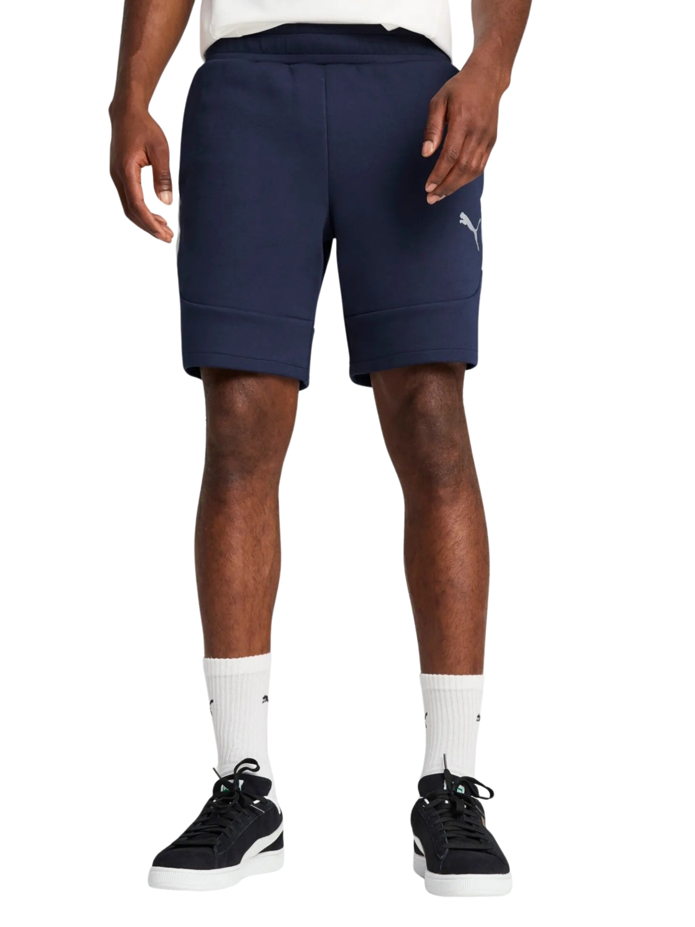 PUMA regular Παντελόνι φόρμας 'TeamEVOSTRIPE' σε μπλε: μπροστά