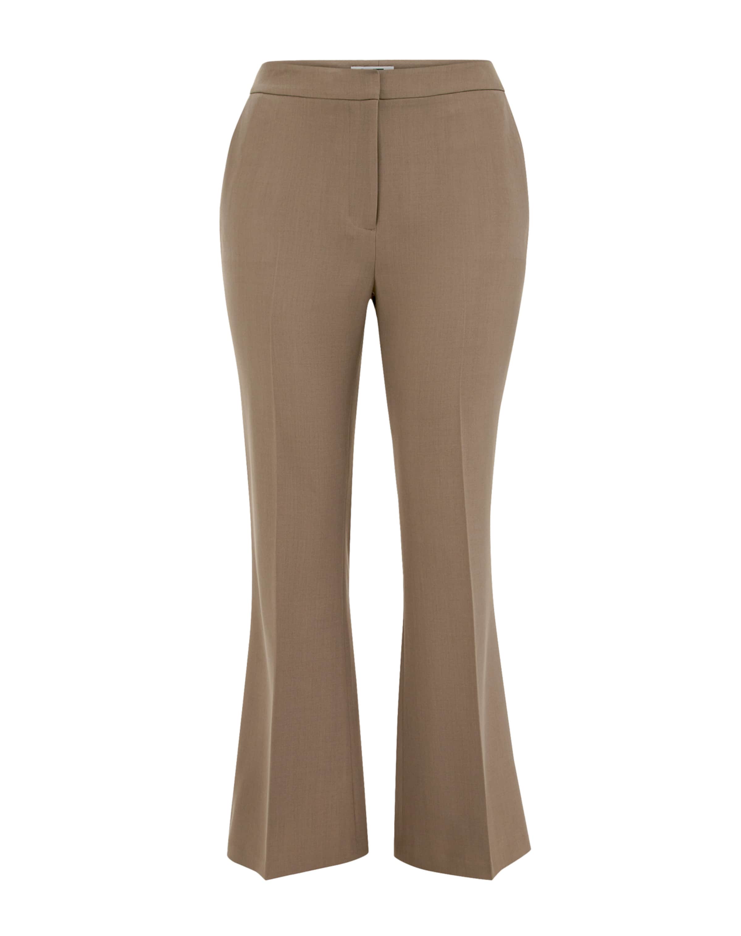 Regular Pantalon à plis WE Fashion en gris : devant