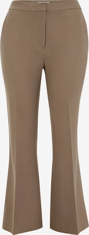 WE Fashionregular Hlače na crtu - siva boja: prednji dio