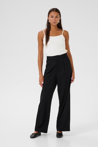 Kaffe Wide leg Pantalon 'KAValeria' in Zwart