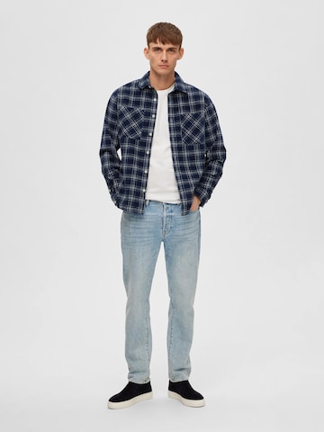 SELECTED HOMME Regular Fit Hemd 'Finn' in Blau