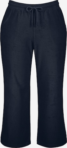 Ulla Popken Bootcut Broek in Blauw: voorkant