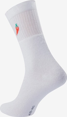 Chili Lifestyle Athletic Socks ' Sport ' in White