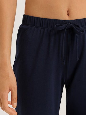 Hanro Pajama Pants 'Natural Wear' in Blue