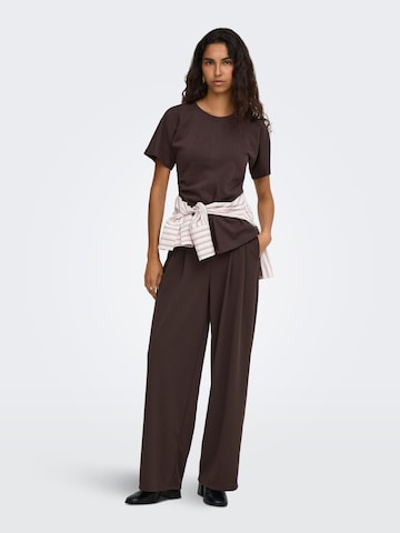 ONLY Wide Leg Bukser i brun