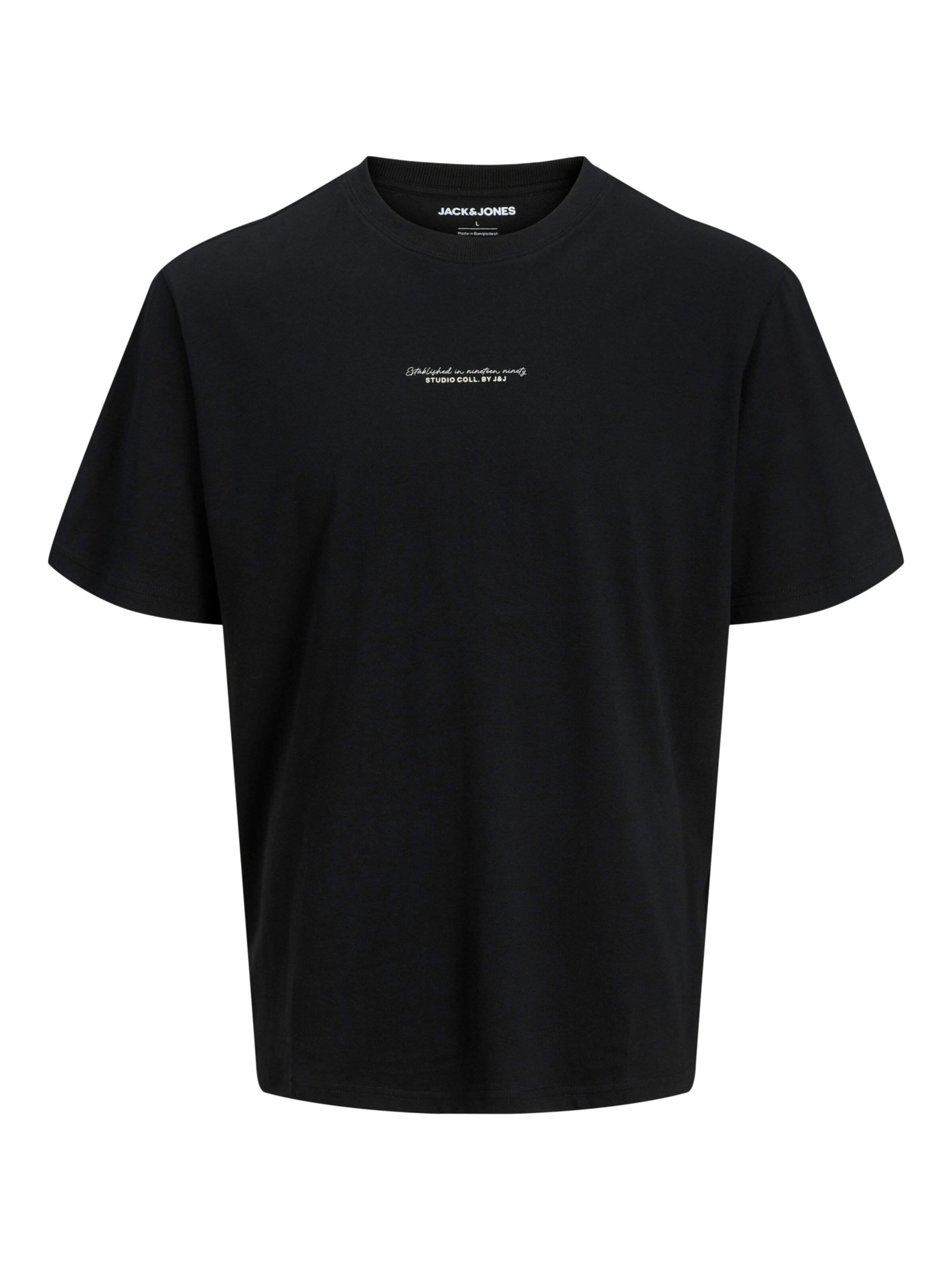 Maglietta 'Rikkie' di JACK & JONES in nero: frontale