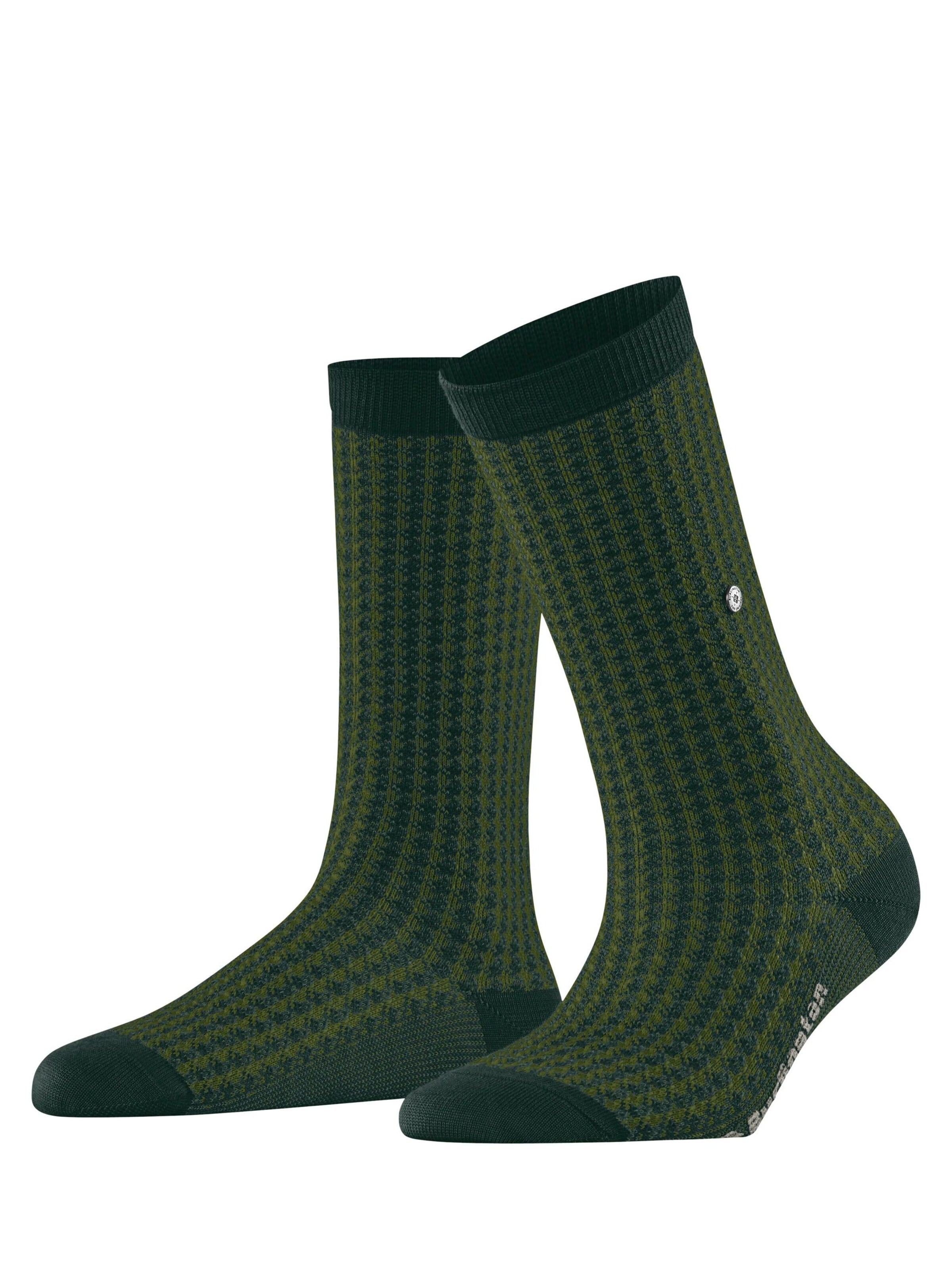 BURLINGTON Socken 'Pepita'‌‌‌‌ in Grün: Vorderseite
