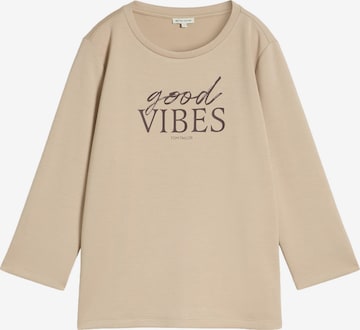 T-shirt TOM TAILOR en beige : devant