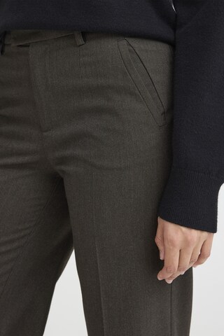 Pulz Wide Leg Hose  'BINDY' in Braun