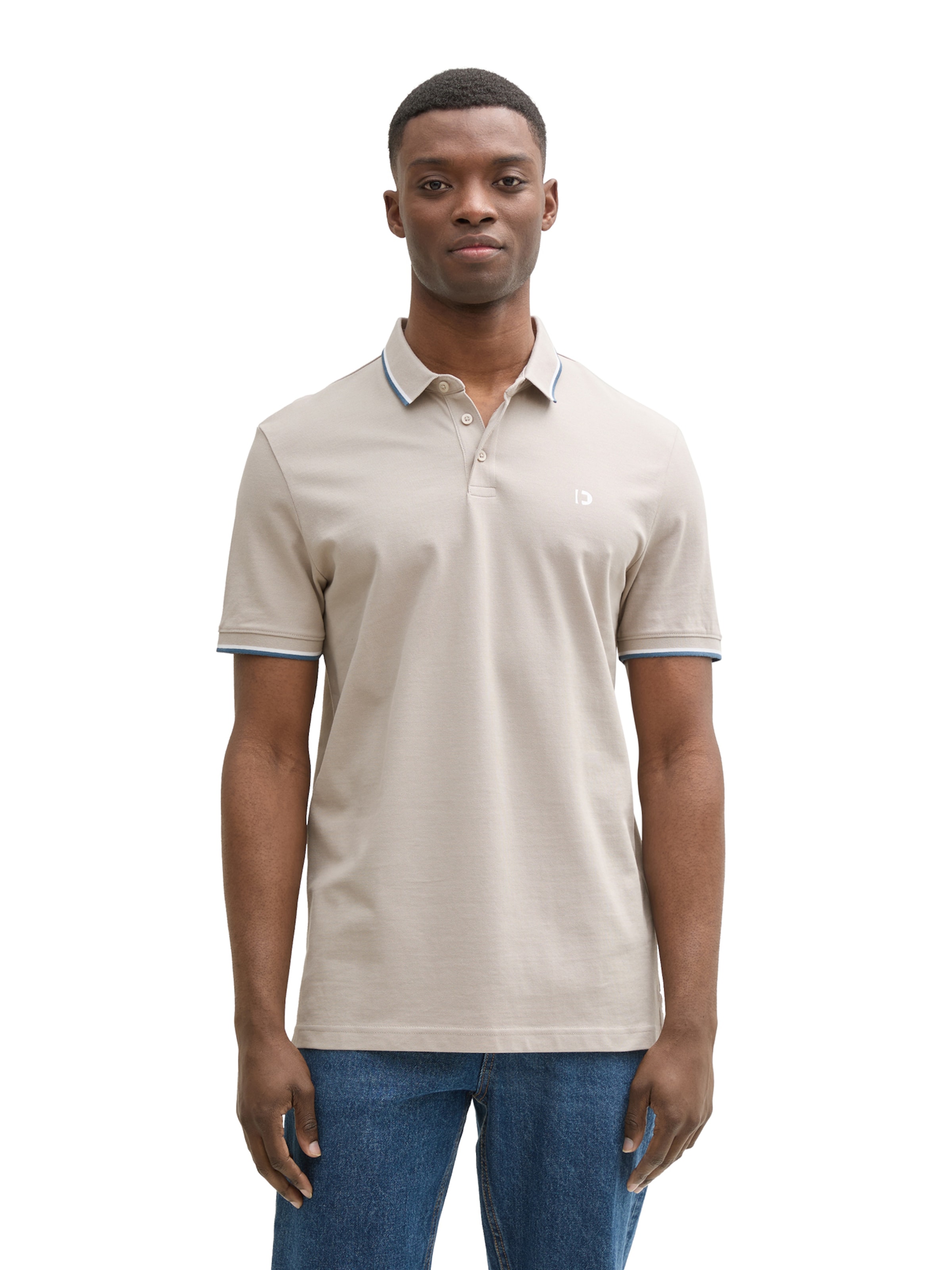 T-Shirt TOM TAILOR DENIM en gris : devant