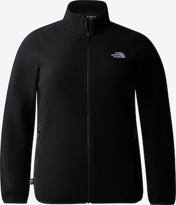 THE NORTH FACE Athletic Fleece Jacket in Black: front