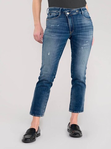 Le Temps Des Cerises Loosefit Jeans in Blauw: voorkant