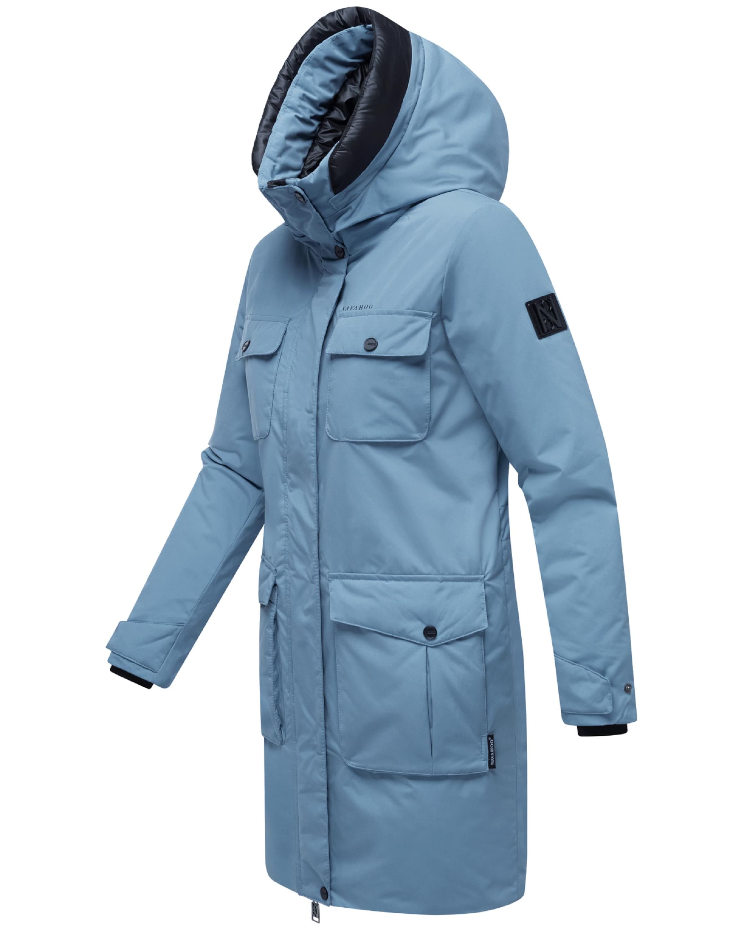 NAVAHOO Winter parka 'Eissturm 14' in Blue