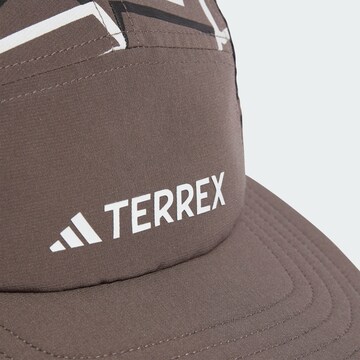 ADIDAS TERREX Sportpet 'Terrex Heat.Rdy 5-Panel Graphic Kappe' in Bruin
