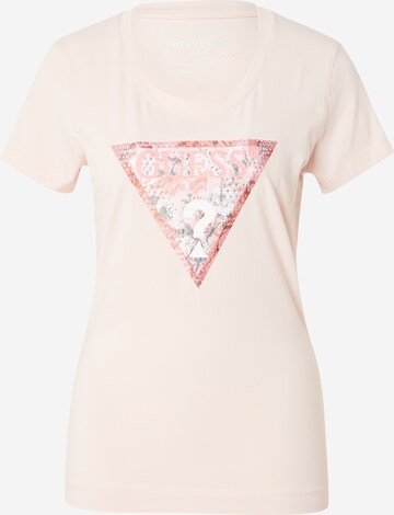 GUESS - Camiseta en rosa: frente