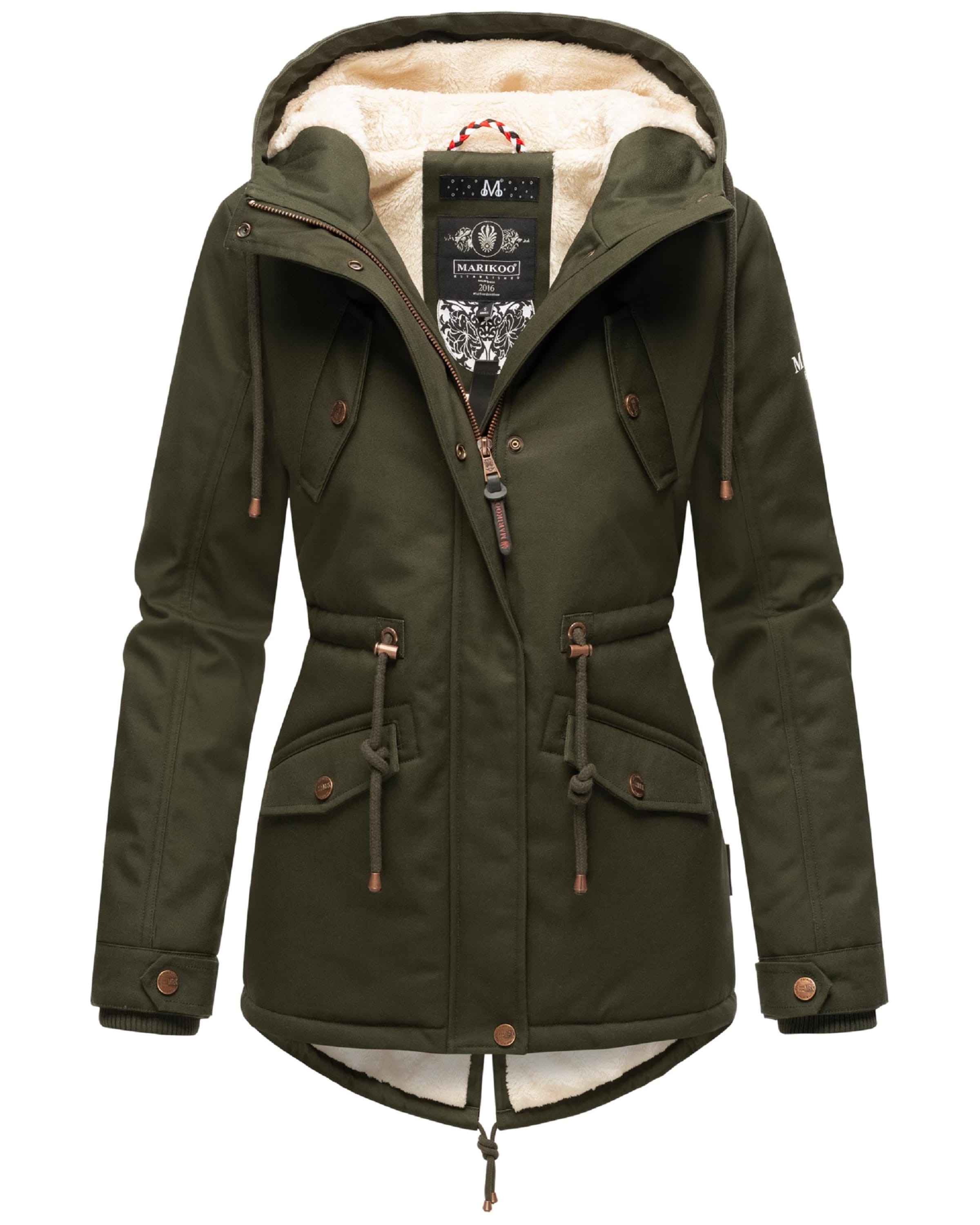 žalia MARIKOO Žieminė parka 'Manolya': priekis