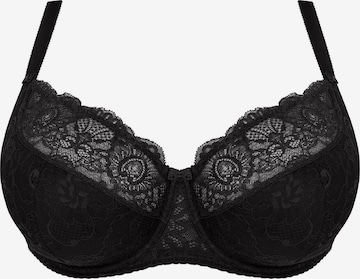 Gorsenia Bra 'K357 Blanca' in Black: front