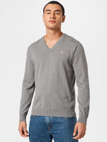 GANT - Pullover 'Classic' em cinzento: frente