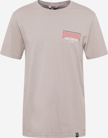 King Kerosin Shirt 'Psychedelic' in Grey: front