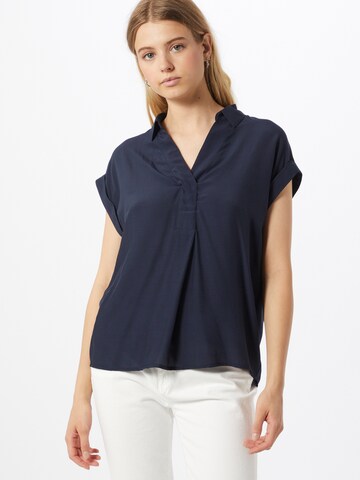 TOM TAILOR - Blusa en azul: frente