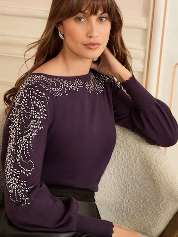 love & roses Свитер в Лиловый