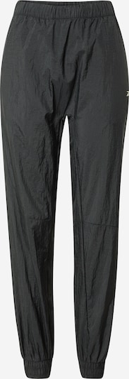 Pantaloni sport Reebok pe negru / alb, Vizualizare produs