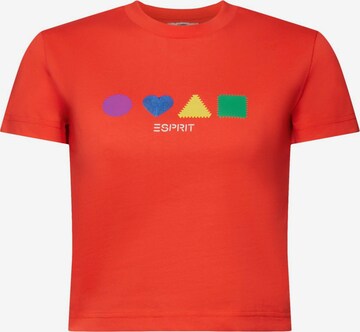 T-shirt ESPRIT en orange : devant