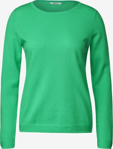 CECIL Sweater in Green: front