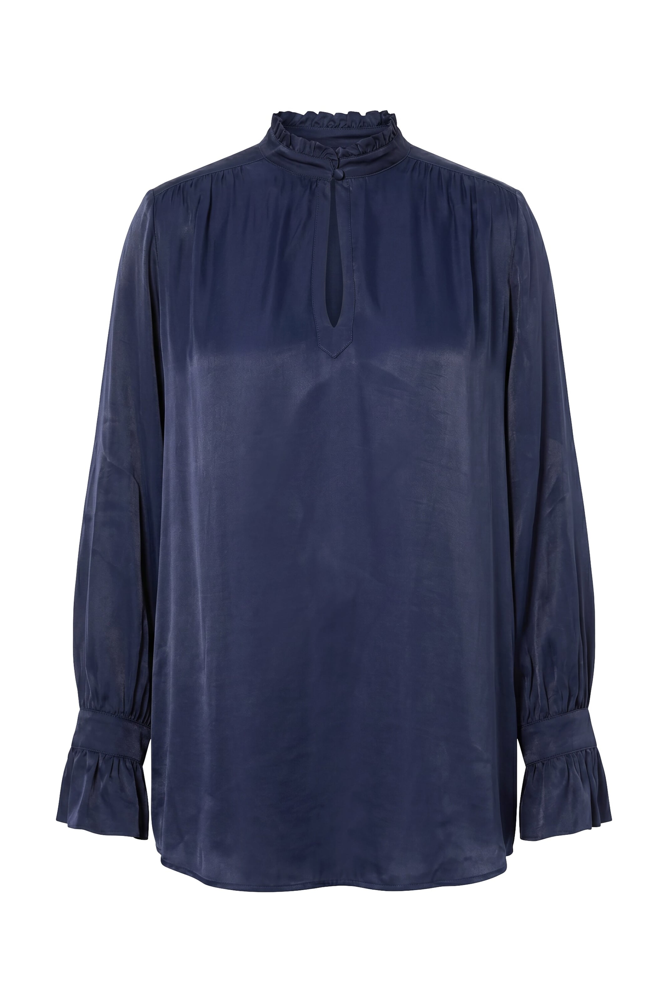 Ulla Popken Blouse in Blauw: voorkant