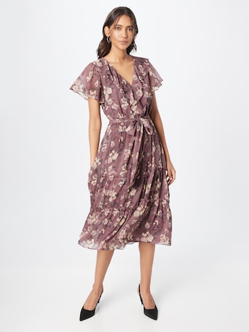 Lauren Ralph Lauren - Vestido 'CHARMAINE' em roxo: frente