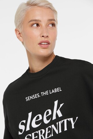 SENSES.THE LABEL T-Shirt in Schwarz