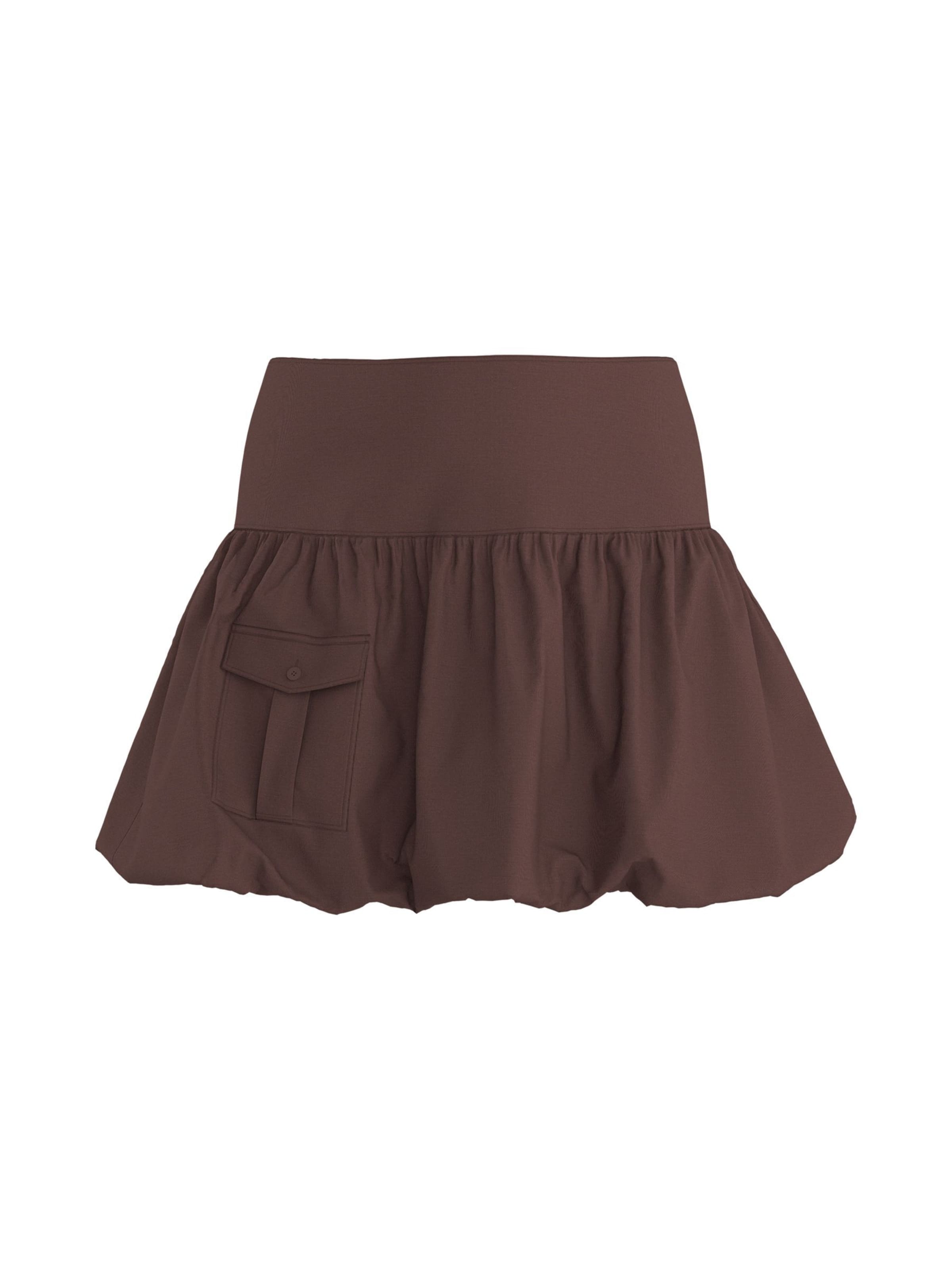 HYPEDROP Skirt 'HDIRIS' in Brown: front