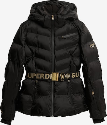 Veste de sport Superdry en noir : devant