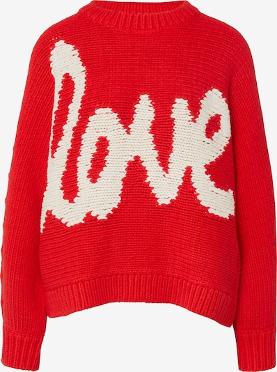 COMMA Pullover i L i rød / hvid, Produktvisning