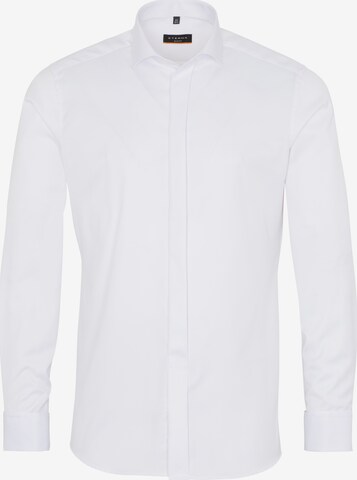 Coupe slim Chemise ETERNA en blanc : devant