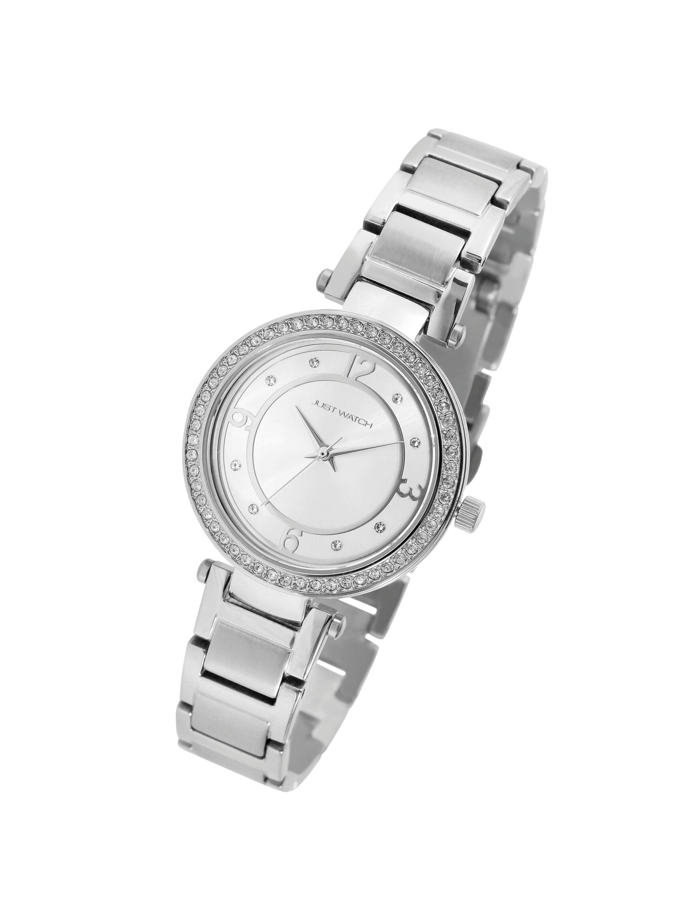 Just Watch Analog Watch 'Maurin, 3 ATM' in Silver: front