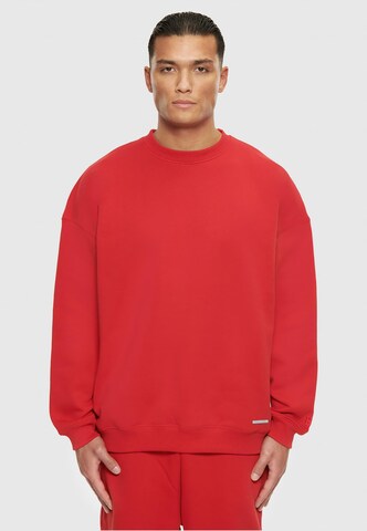 Sweat-shirt Dropsize en rouge : devant