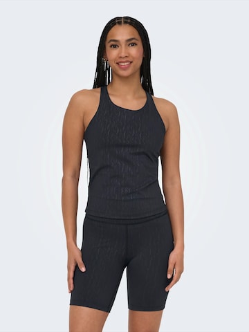 Top sportivo 'ONPPoppy' di ONLY PLAY in nero: frontale