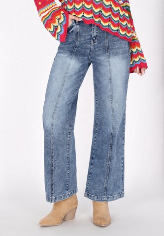 IZIA Flared Jeans in Blau: Vorderseite